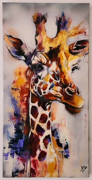ArteDiAlina.com painting: A girl with a long neck